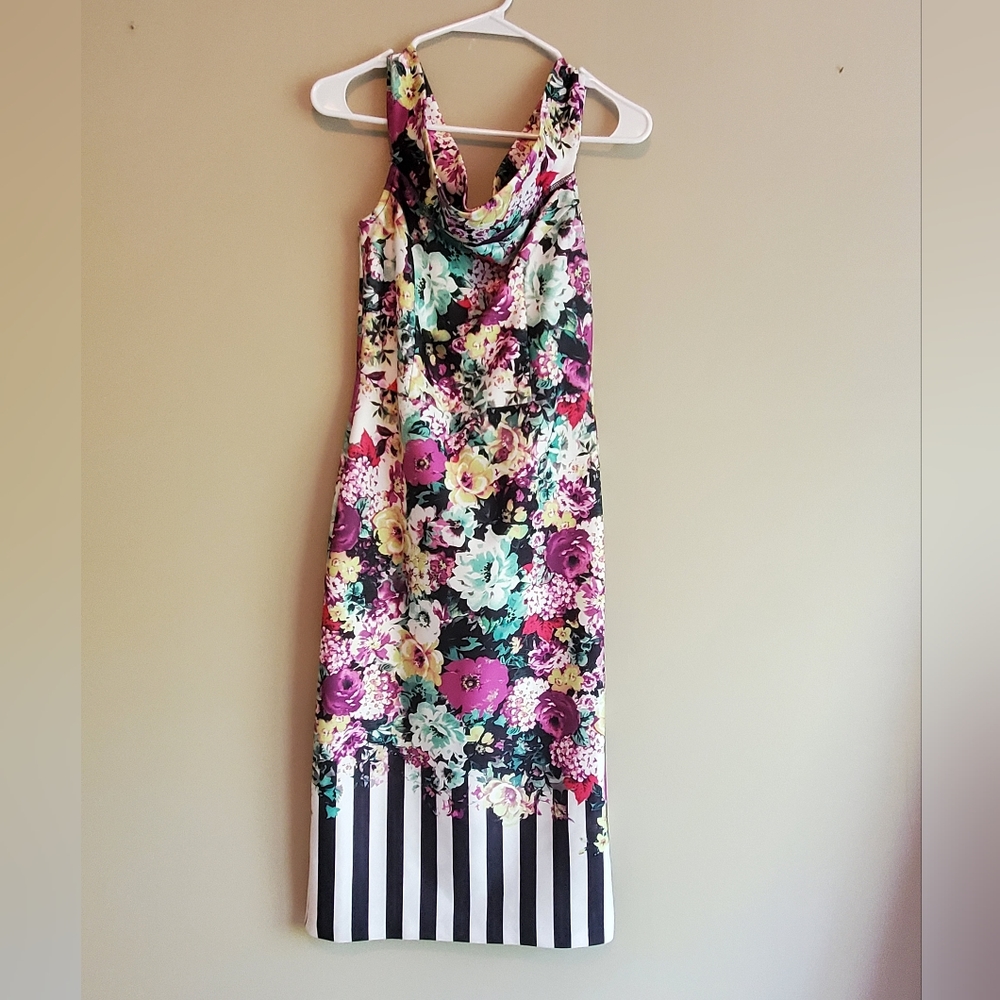 Floral cocktail dress size 6